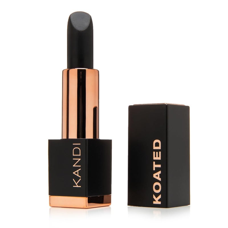 Kandi Koated Suede Matte Lipstick Illicit  Opaque Black Matte Lip Color with CrueltyFree Formula  Creamy Texture Rich Colors ParabenFree  Beauty  Makeup